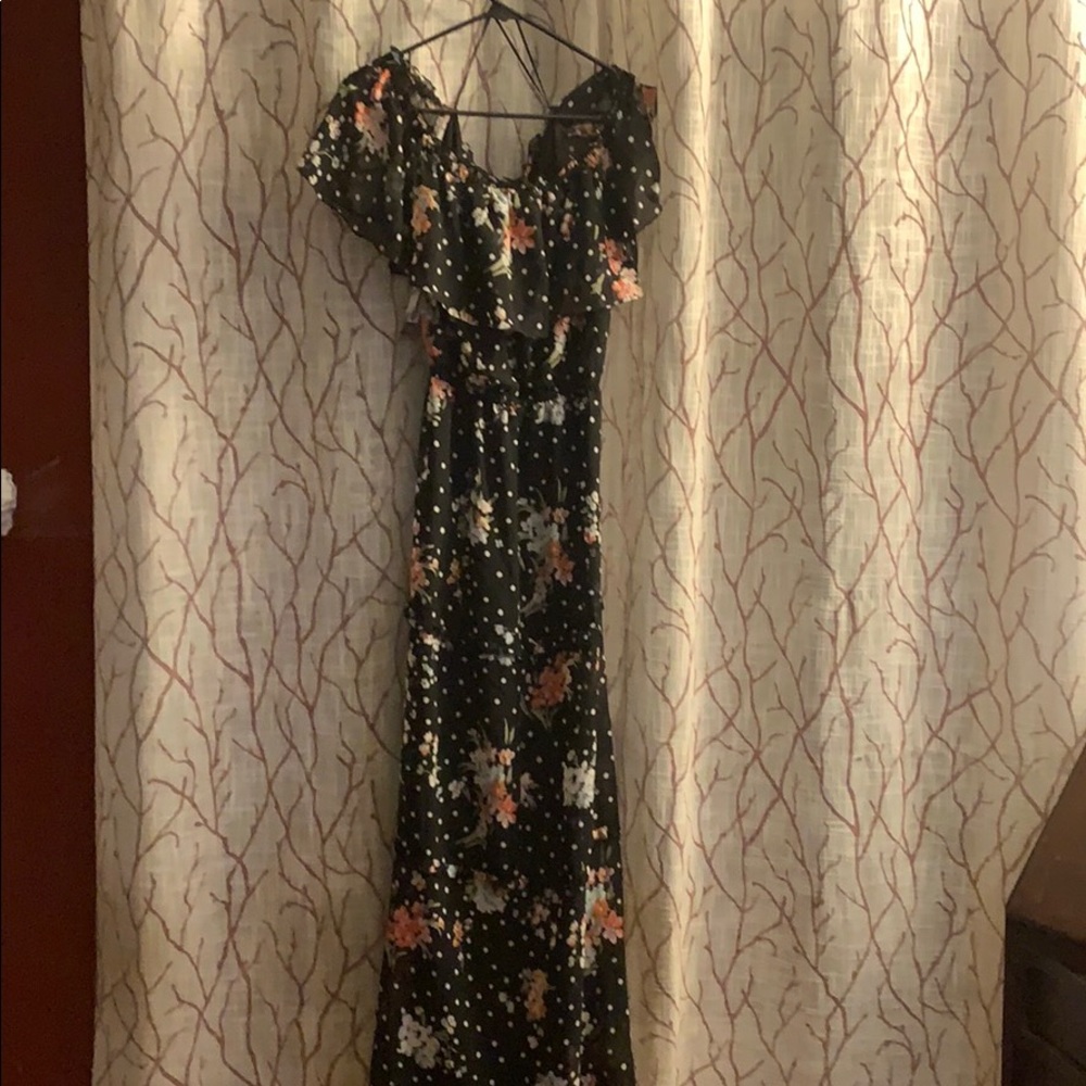 Beautiful Woman’s Floral Dress, full length